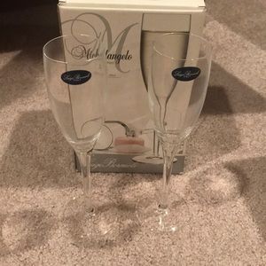 Luigi Bormioli Michelangelo Flutes x2 New